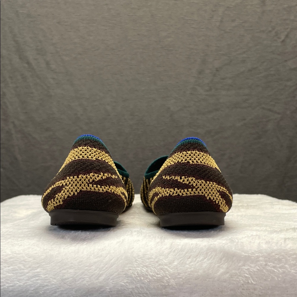 Rothy's Zebra Patterned Flats in Brown and Yellow - Picture 5 of 8